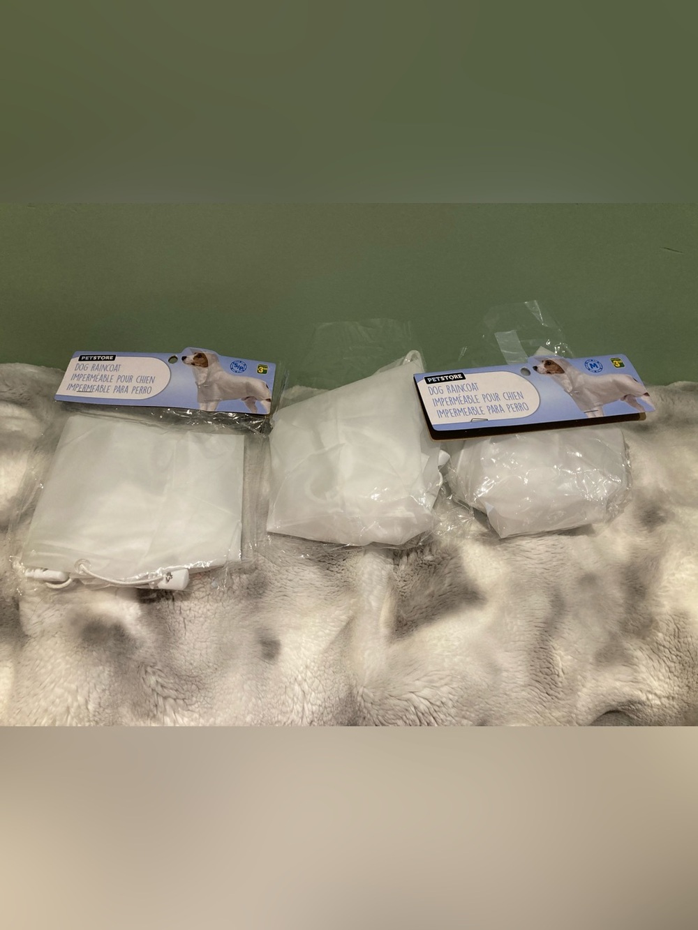 Raincoat - Pack of 3 (2 small, 1 medium)
